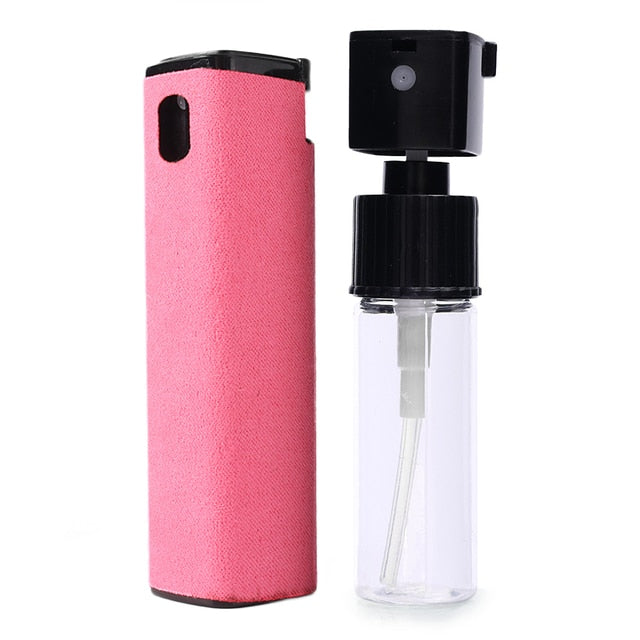 2-in-1 Microfiber Screen Cleaner Spray Bottle Set