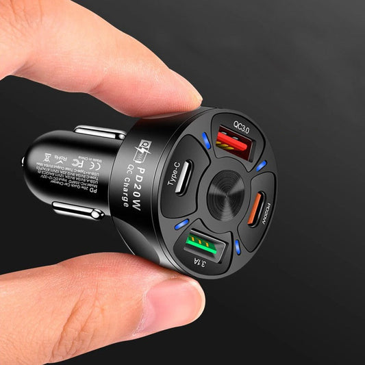 Car Charger 4-Port Quick Charge